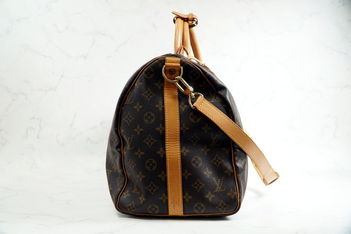 [Rank AB] LOUIS VUITTON Monogram Keepall Bandouliere 50 Travel Boston Bag M41416