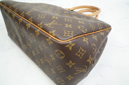 [Rank AB] Louis Vuitton Deauville M47270 Monogram Canvas Handbag Auth Vintage