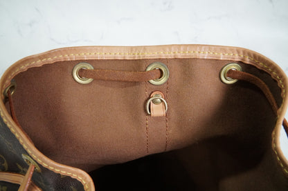 Louis Vuitton Petit Noe M42226 Monogram Canvas Shoulder Bucket Bag Vintage Auth