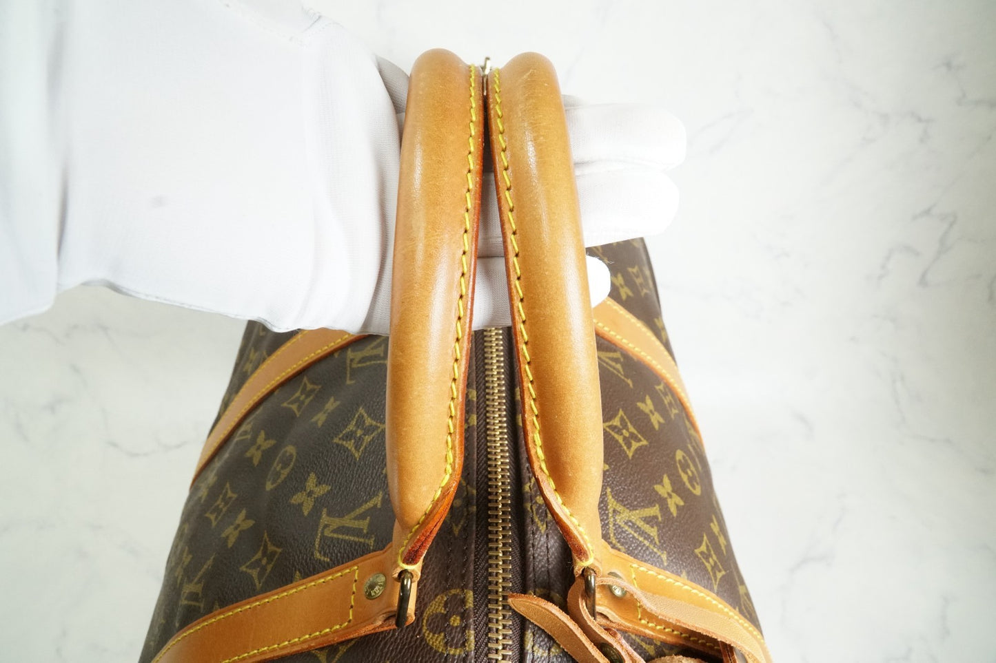 [Good] Louis Vuitton Monogram Keepall 50 Travel Boston Bag M41426 France VI882