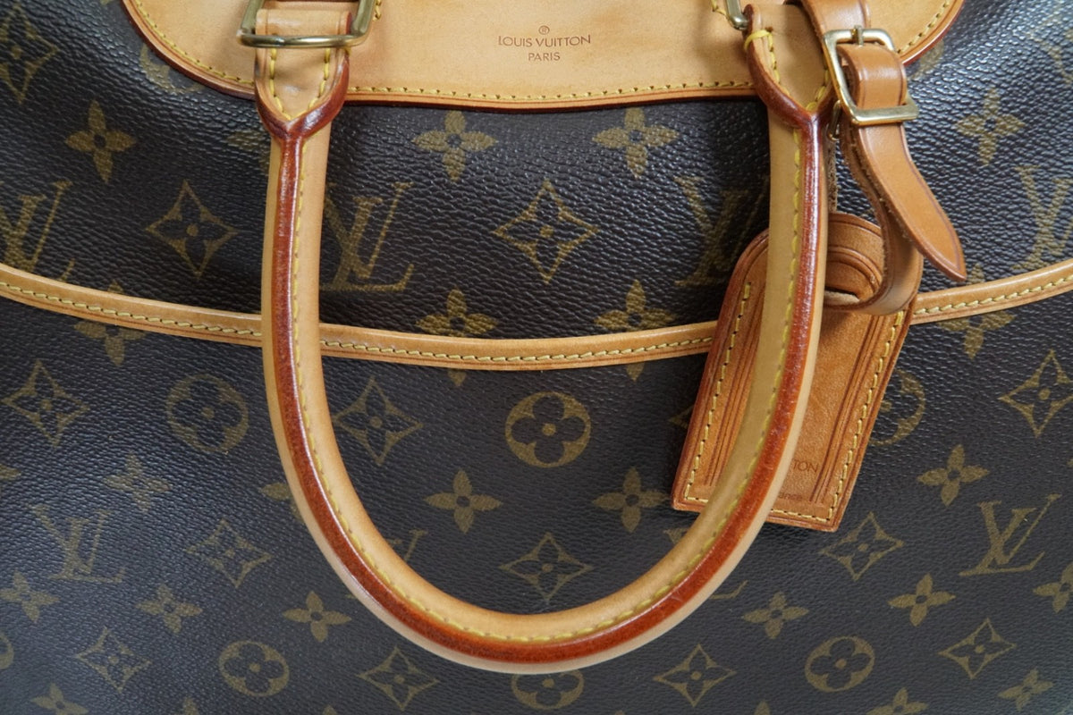 [AB Good] Louis Vuitton Monogram Deauville Bowling Vanity Handbag M47270 Auth