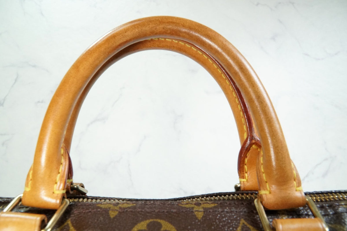 [AB] Louis Vuitton Speedy 30 Monogram Canvas Handbag Brown Purse M41108 Auth