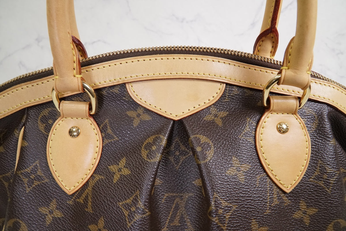 [EXCELLENT] LOUIS VUITTON Monogram Tivoli PM Tote Handbag Leather Brown M40143
