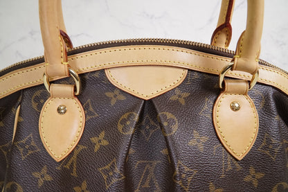 [EXCELLENT] LOUIS VUITTON Monogram Tivoli PM Tote Handbag Leather Brown M40143