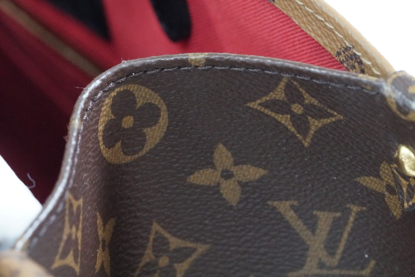 [Good] Louis Vuitton OnTheGo MM Monogram Giant Reverse Tote Bag M45321 Brown GLD