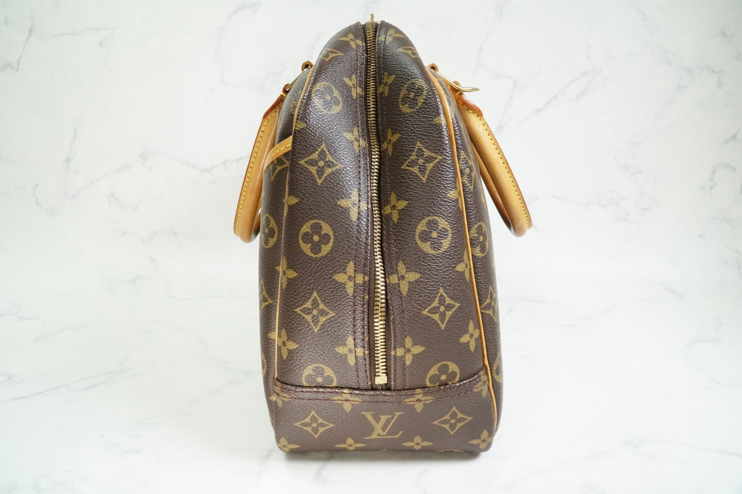 [Rank AB] Louis Vuitton Deauville M47270 Monogram Canvas Handbag Vintage Auth