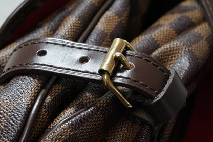 [EXC+ / AB] Louis Vuitton Damier Ebene Saumur 30 Special Order Shoulder Bag Rare