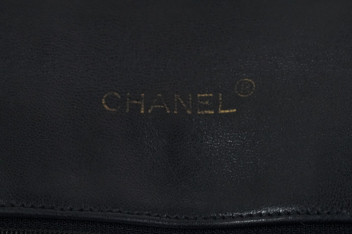 CHANEL Matelasse Half Moon Chain Shoulder Bag Lambskin Black GHW Vintage