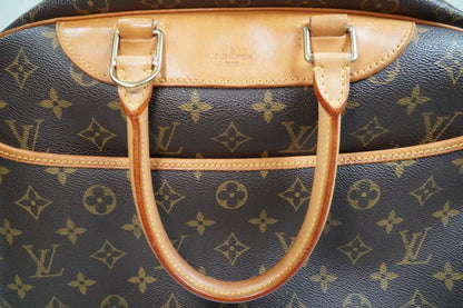 [Rank AB] Louis Vuitton Deauville M47270 Monogram Canvas Handbag Auth Vintage