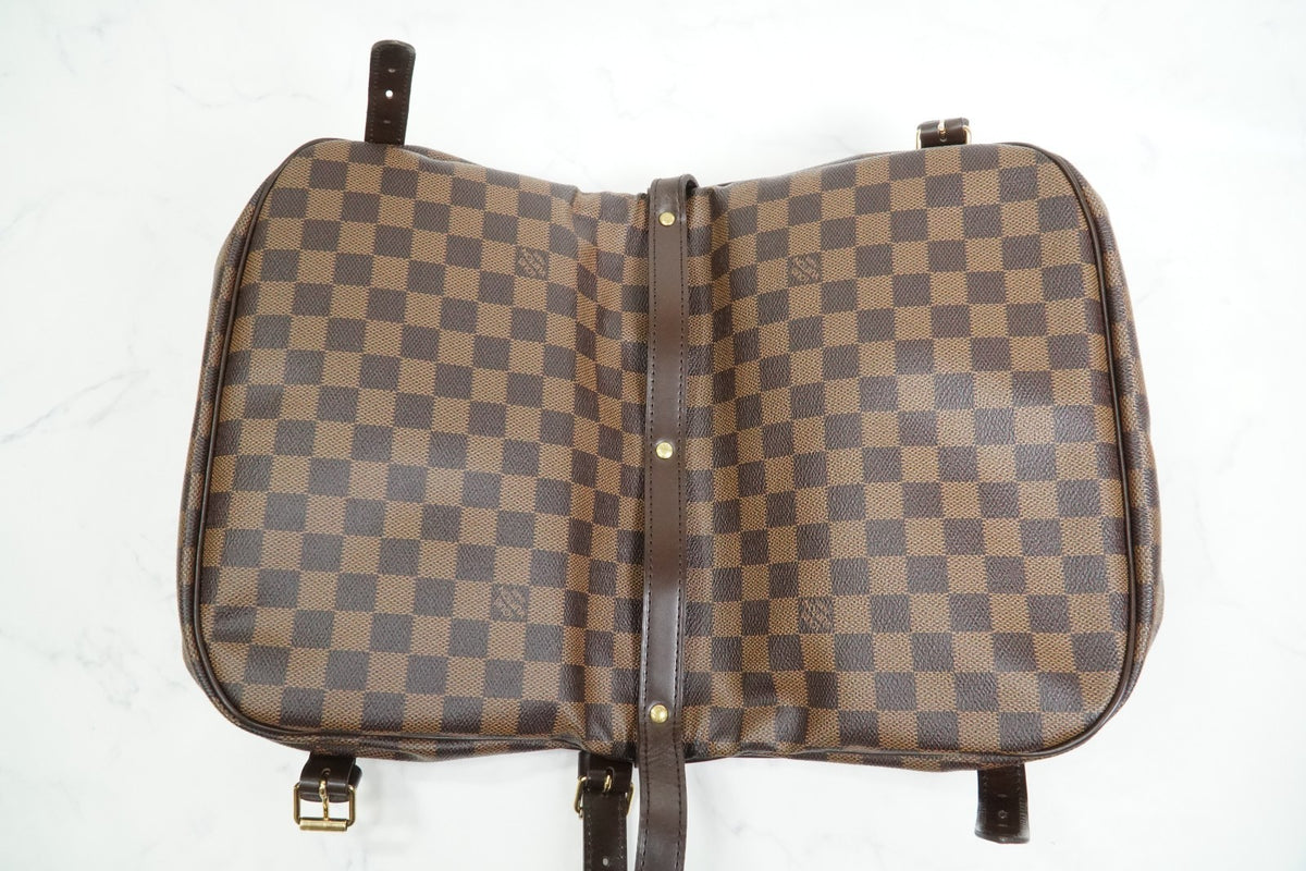 [EXC+ / AB] Louis Vuitton Damier Ebene Saumur 30 Special Order Shoulder Bag Rare