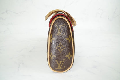 [AB Good] Louis Vuitton Monogram Sonatine Handbag M51902 Brown Canvas Authentic