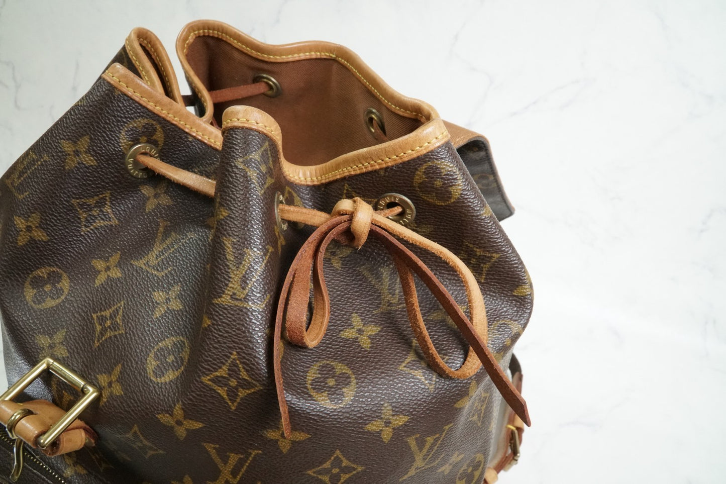 [Good] Louis Vuitton Monogram Montsouris GM Backpack Rucksack M51135 Vintage